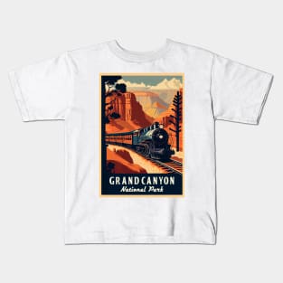 Grand Canyon National Park Vintage Travel Poster Kids T-Shirt